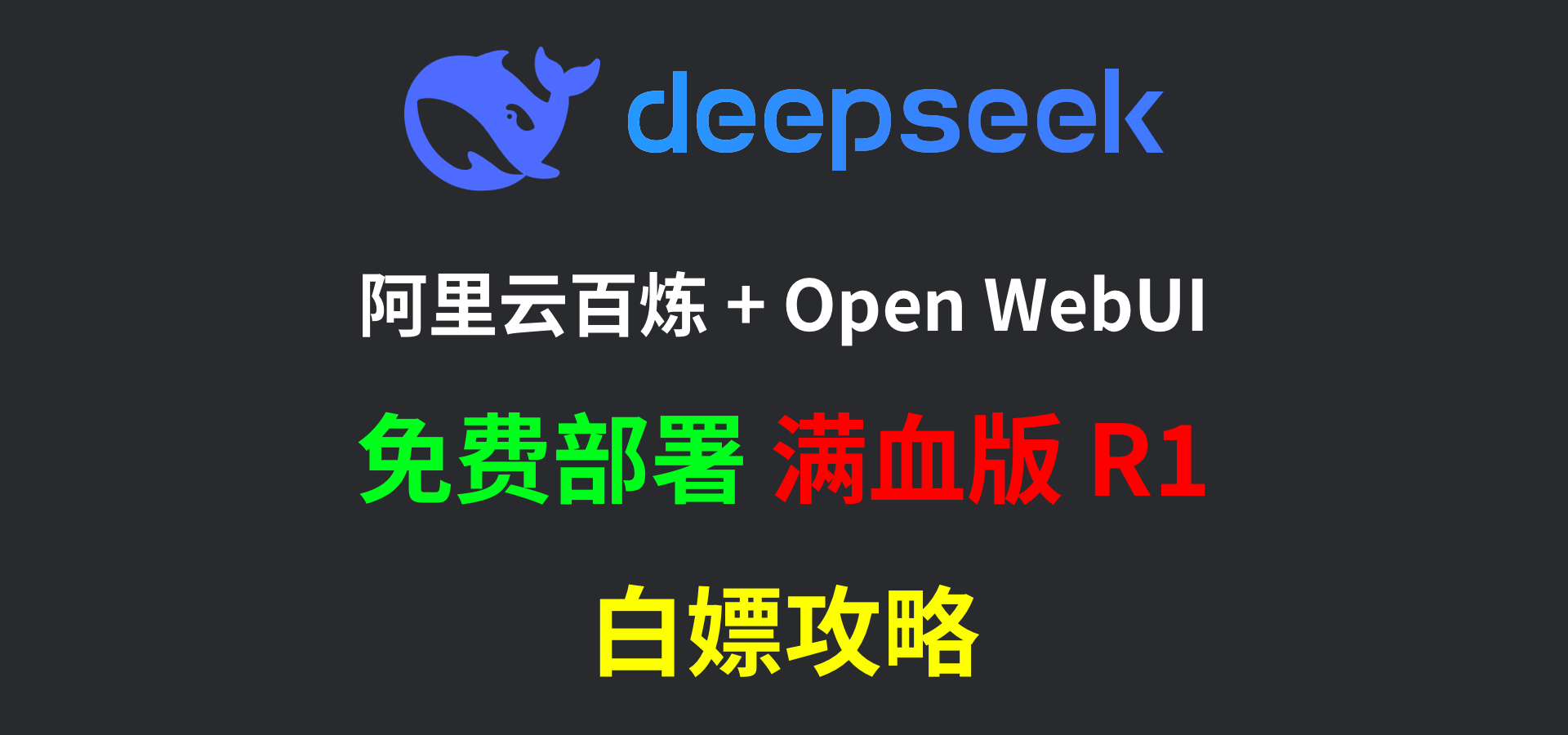零成本部署!阿里云百炼 + Open WebUI 打造专属 DeepSeek-R1